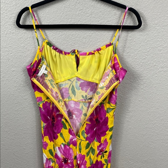 New Favorite Daughter The One That Got Away Floral Keyhole Maxi Dress Sz 10 - Picture 7 of 14